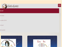 Tablet Screenshot of cartesdepriere.com